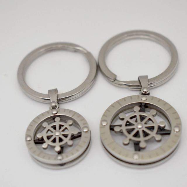 Couples Compass Rudder Keychains.jpg